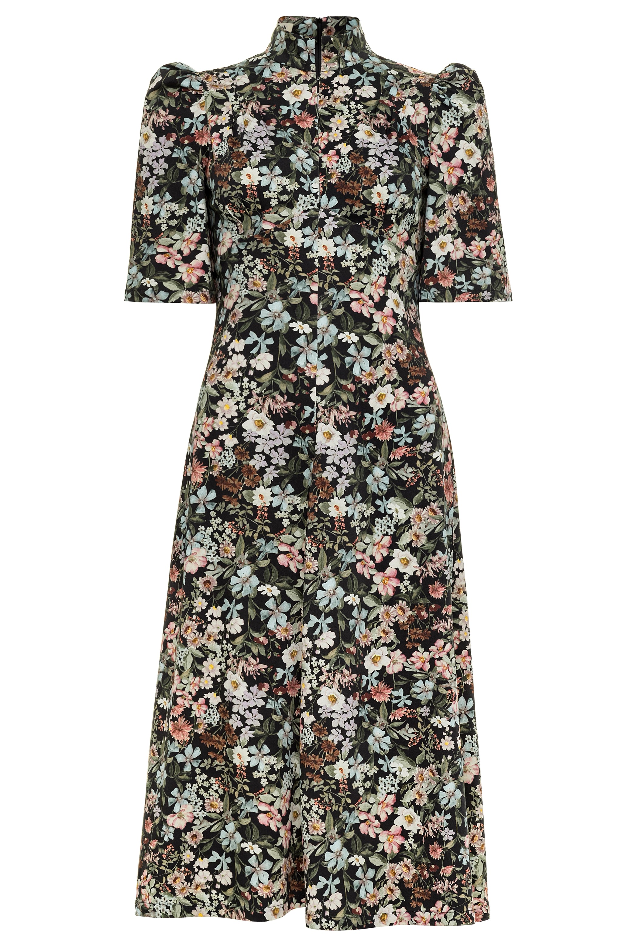 Esther Dress / Black Floral Cotton - Onirik Esther Dress / Black Floral Cotton - Onirik