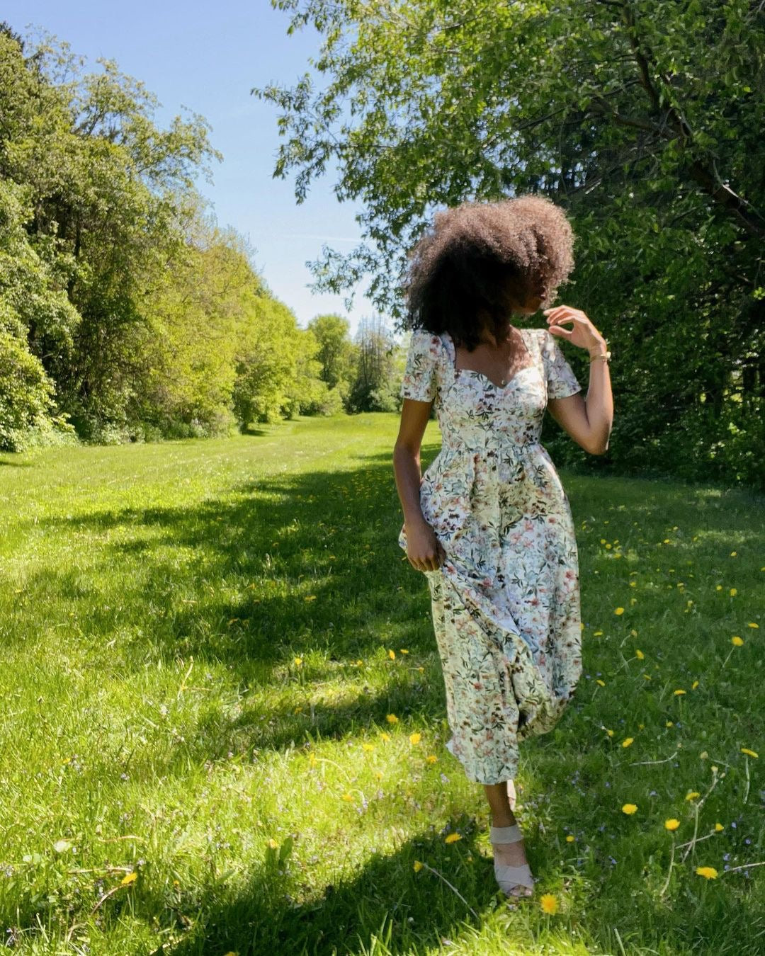 White poppy outlet dress