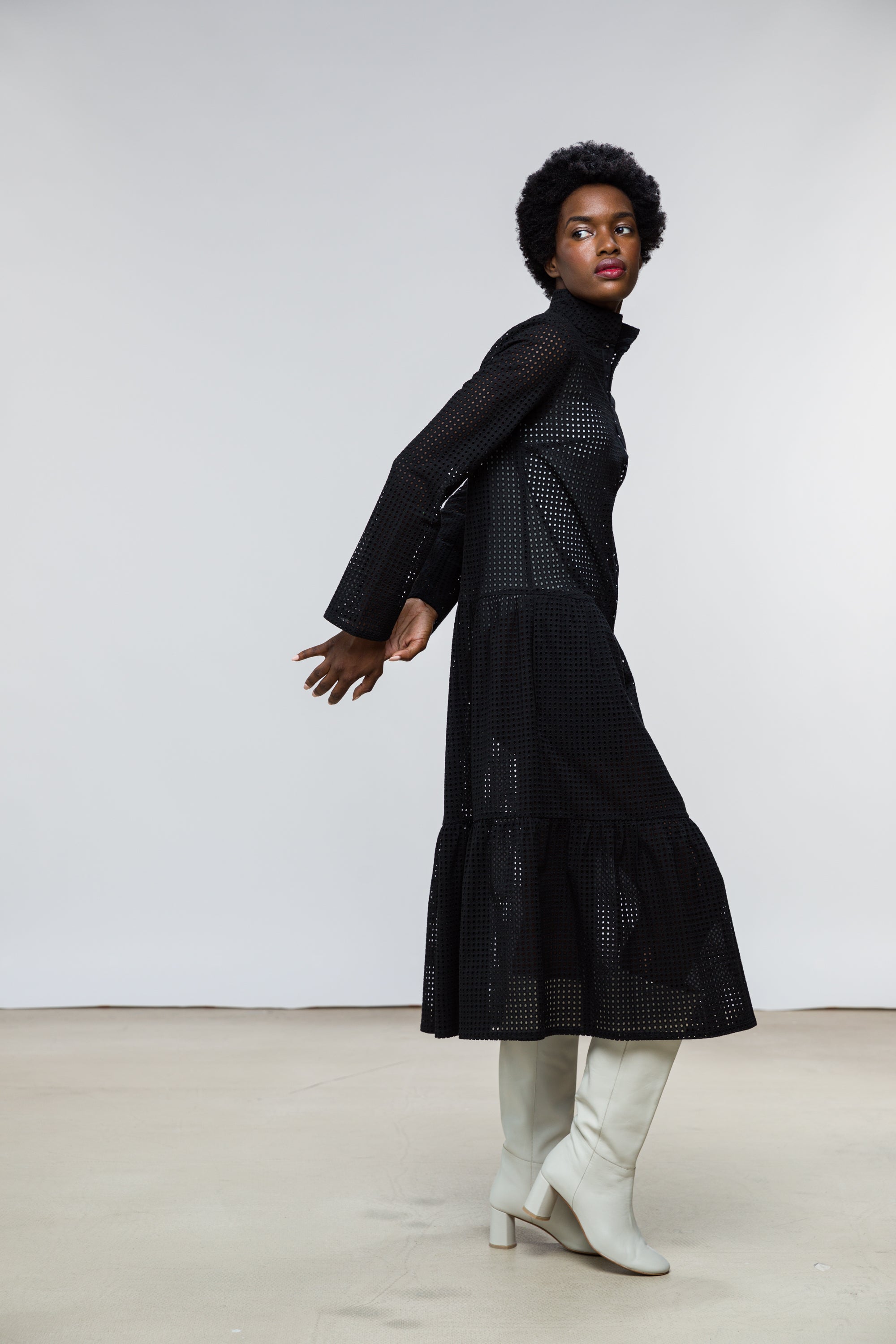 Adri Dress / Black Cotton Eyelet Adri Dress / Black Cotton Eyelet