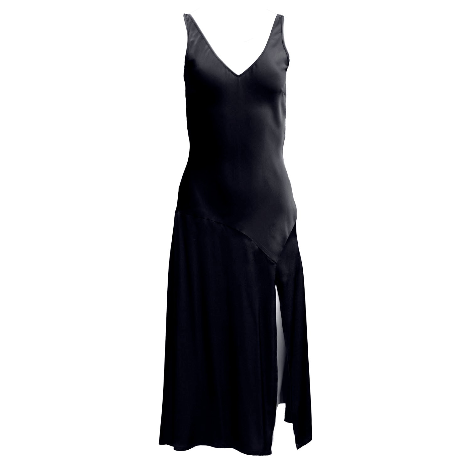 Mae Slip Dress / Black Silk - Onirik Mae Slip Dress / Black Silk - Onirik