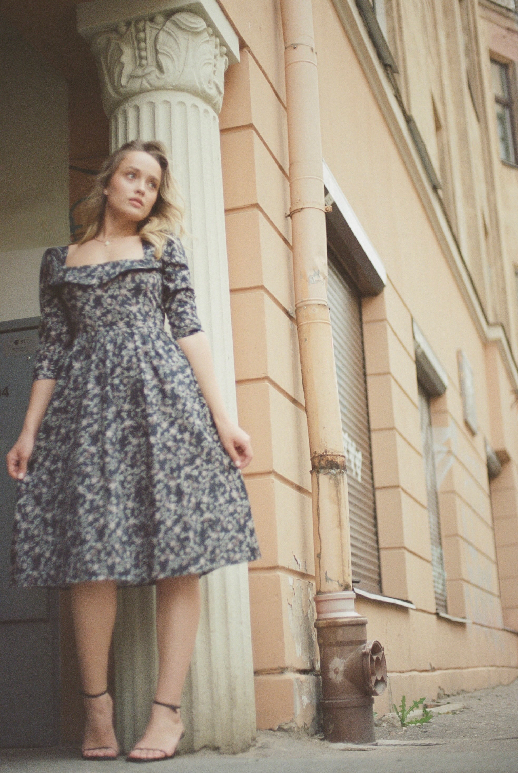Marisol Dress / Black Floral Cotton - Onirik Marisol Dress / Black Floral Cotton - Onirik